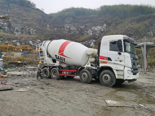 Endüstriyel için 10m³ Beyaz İkiz Milli Beton Mikseri Kamyonu