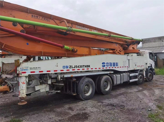 33T Kullanılmış Kamyon Beton Pompası, 37 Metre Çimento Pompası Kamyonu ZLJ5293THB125-37