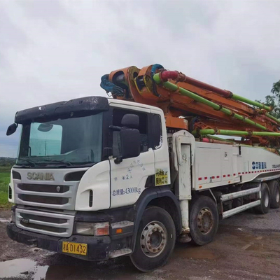 33T Kullanılmış Kamyon Beton Pompası, 37 Metre Çimento Pompası Kamyonu ZLJ5293THB125-37