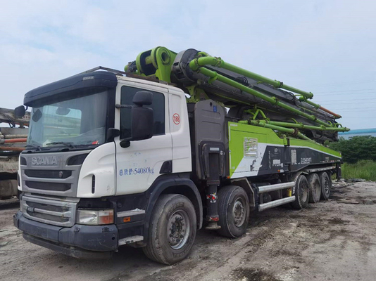 Zoomlion Machinery Kullanılmış Beton Pompası Kamyonu, 56m Kamyona Monte Beton Pompası
