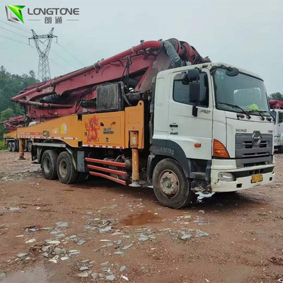 Özel Renk Kullanılmış Kamyon Beton Pompası, S Vana Putzmeister 42m Beton Pompası