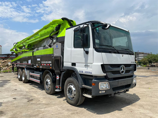 Hidrolik Beton Pompası Kamyonunun 39M Kamyona Monte Beton Bom Pompası