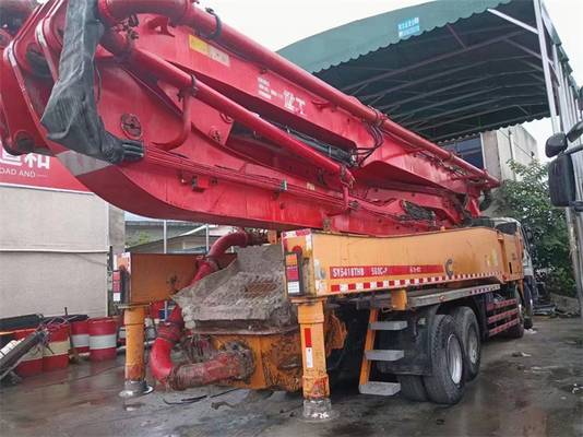 Özel Renk Kullanılmış Kamyon Beton Pompası, S Vana Putzmeister 42m Beton Pompası