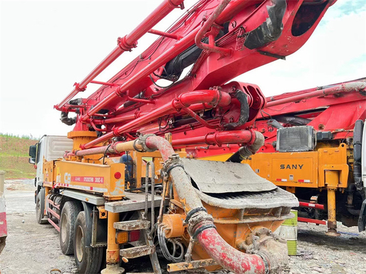 Özel Renk Kullanılmış Kamyon Beton Pompası, S Vana Putzmeister 42m Beton Pompası