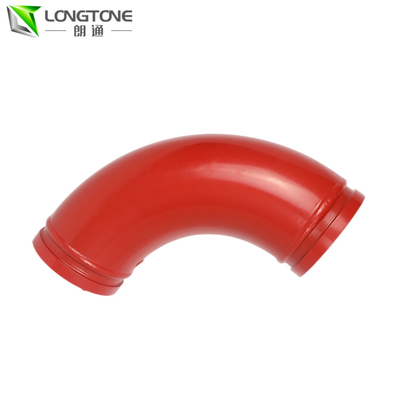 Longtone Eğimli Beton Pompası Boruları DN125 * 90D Çift Duvar Dirsek