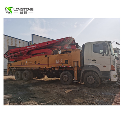 Daha Az Çalışma Saati ile Kullanılmış Putzmeister Beton Pompası Kamyonu 37/42 / 52m Uzunluk