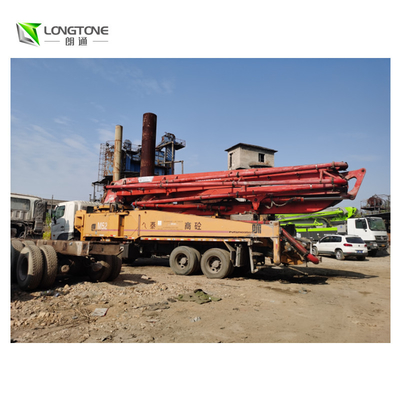 Daha Az Çalışma Saati ile Kullanılmış Putzmeister Beton Pompası Kamyonu 37/42 / 52m Uzunluk