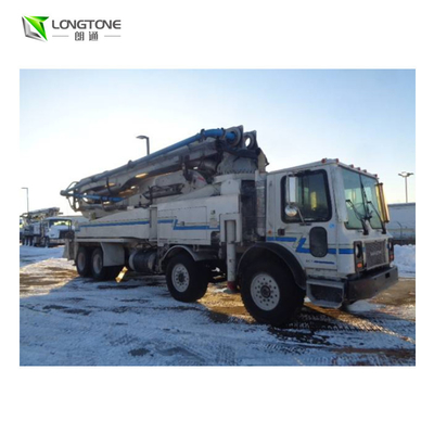 24-36 M Mesafe 6-6.6 MPa Basınca Sahip Sarı Kamyon Beton Pompası Kullanılmıştır