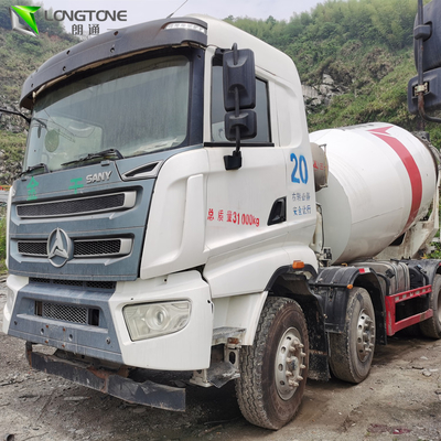 T-Shape Blade Kullanılmış Mikser Kamyonu, 10 M3 Mikser Tank Kamyonu 8500KG