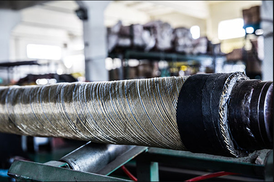 64mm İletken Beton Pompası Parçaları Boru Alçı Boşaltma Kauçuk Kumlama Hortumu